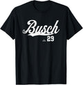 Distressed Swoosh Michael Busch Chicago Baseball MLBPA Apparel | Trending 2025