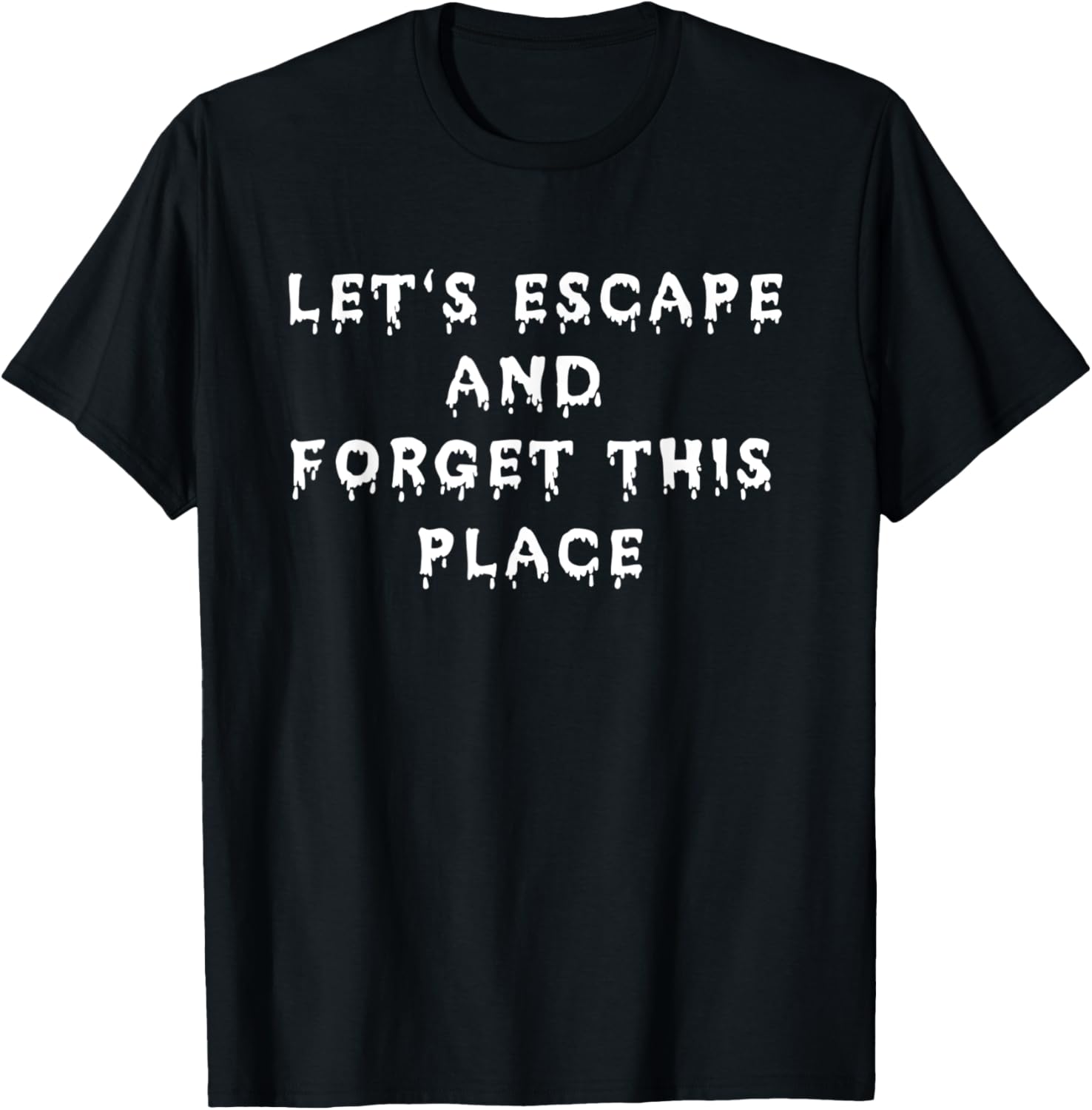 Let's Escape And Forget This Place Goth Kawaii Girl Apparel | Top Conversion Title | High CTR Boost
