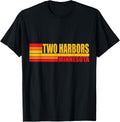 Red Vintage Two Harbors City Real Place in Minnesota MN Apparel | Trending 2025 | Perfect Gift Choice