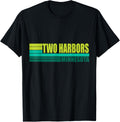 Green Vintage Two Harbors City Real Place in Minnesota MN Apparel | Trending 2025 | Aesthetic Casual Look