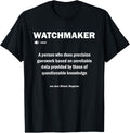Watchmaker Definition For Watchmaker Apparel | Premium Quality | Perfect Gift Idea