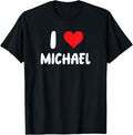 I Love Michael - Heart - Name Apparel | Viral Streetwear Style