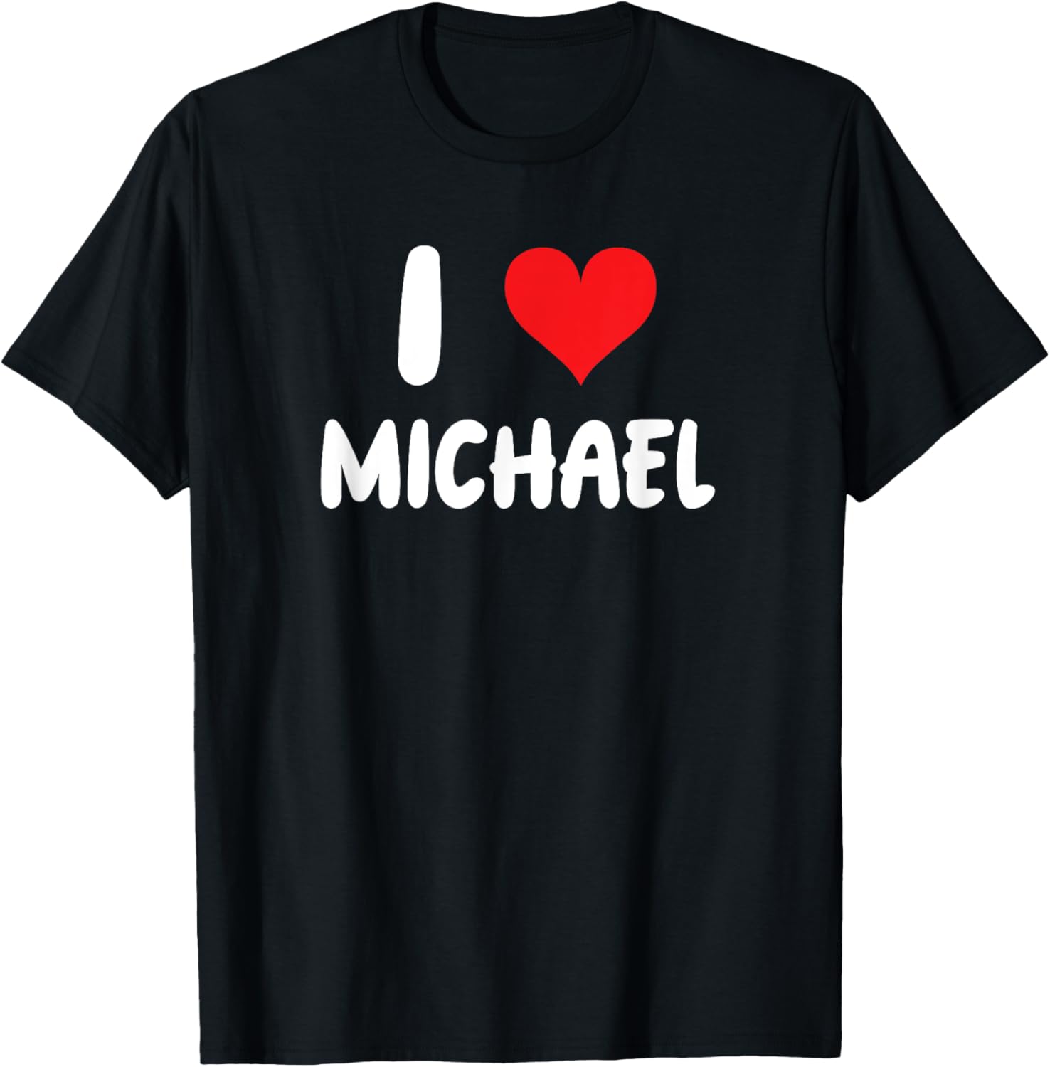 I Love Michael - Heart - Name Apparel | Viral Streetwear Style