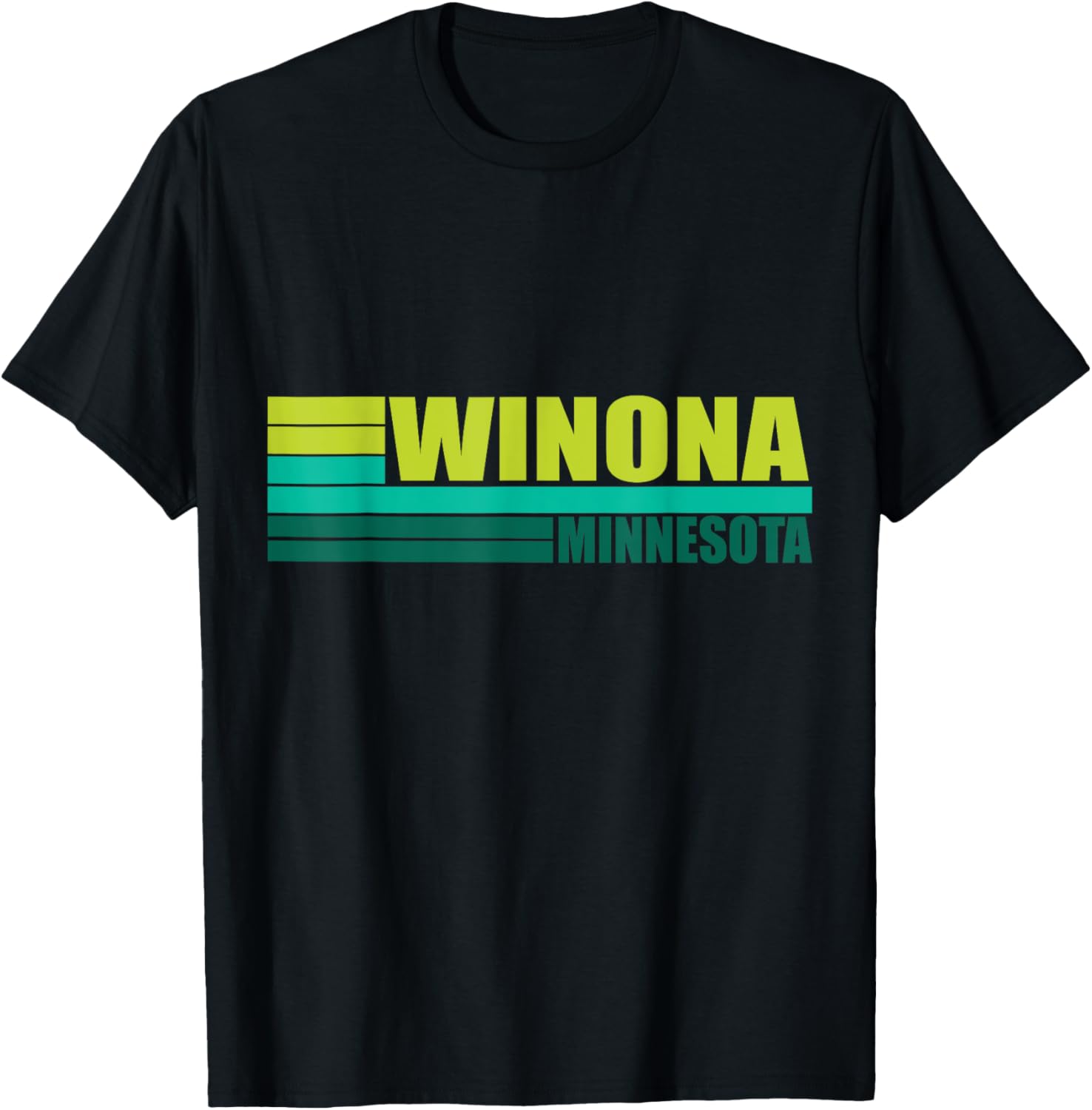 Green Vintage Winona City Fun Real Place in Minnesota MN Apparel | Trending 2025 | Daily Wear Essential
