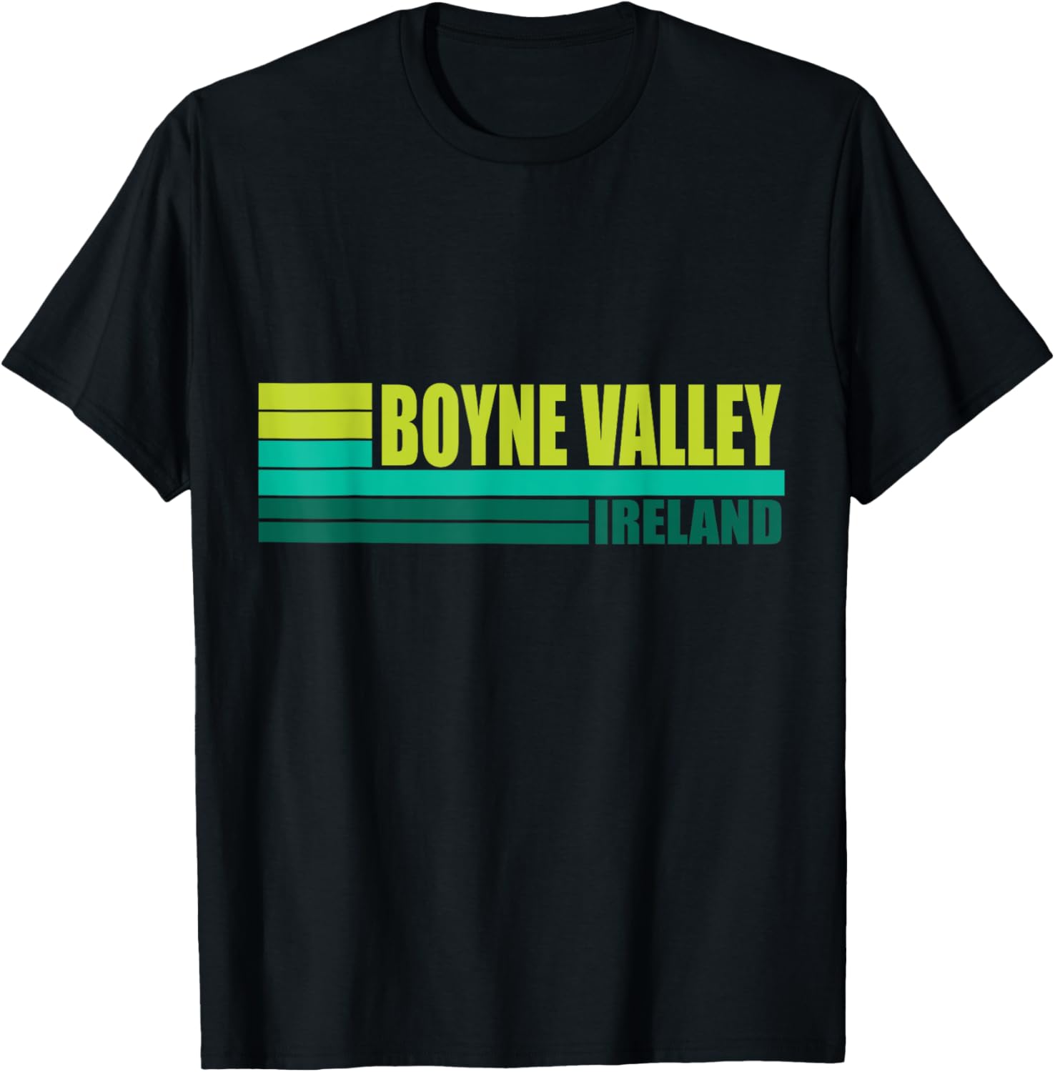 Green Retro Boyne Valley Outdoor Tourist Places Ireland UK Apparel | Premium Quality | Aesthetic Casual Look