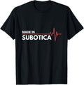 Made In Subotica Serbia Srbija Place Of Birth Apparel | Google Shopping Optimized | High CTR Boost
