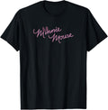 Disney Minnie Mouse Script With Cheetah Print Bow Apparel Comfort Fit Gift Ready