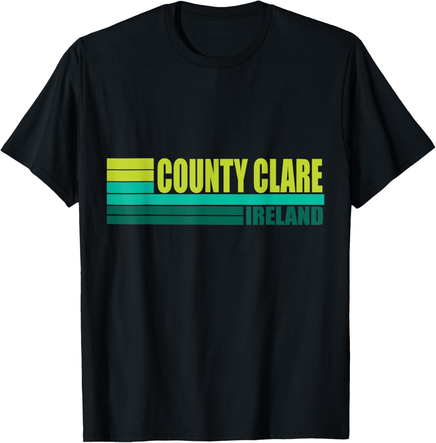 Green Retro County Clare Tourist Places City In Ireland UK Apparel | Trending 2025 | Aesthetic Casual Look