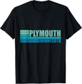 Blue Vintage Plymouth City Fun Real Place in Minnesota MN Apparel | Bestseller Style | Daily Wear Essential