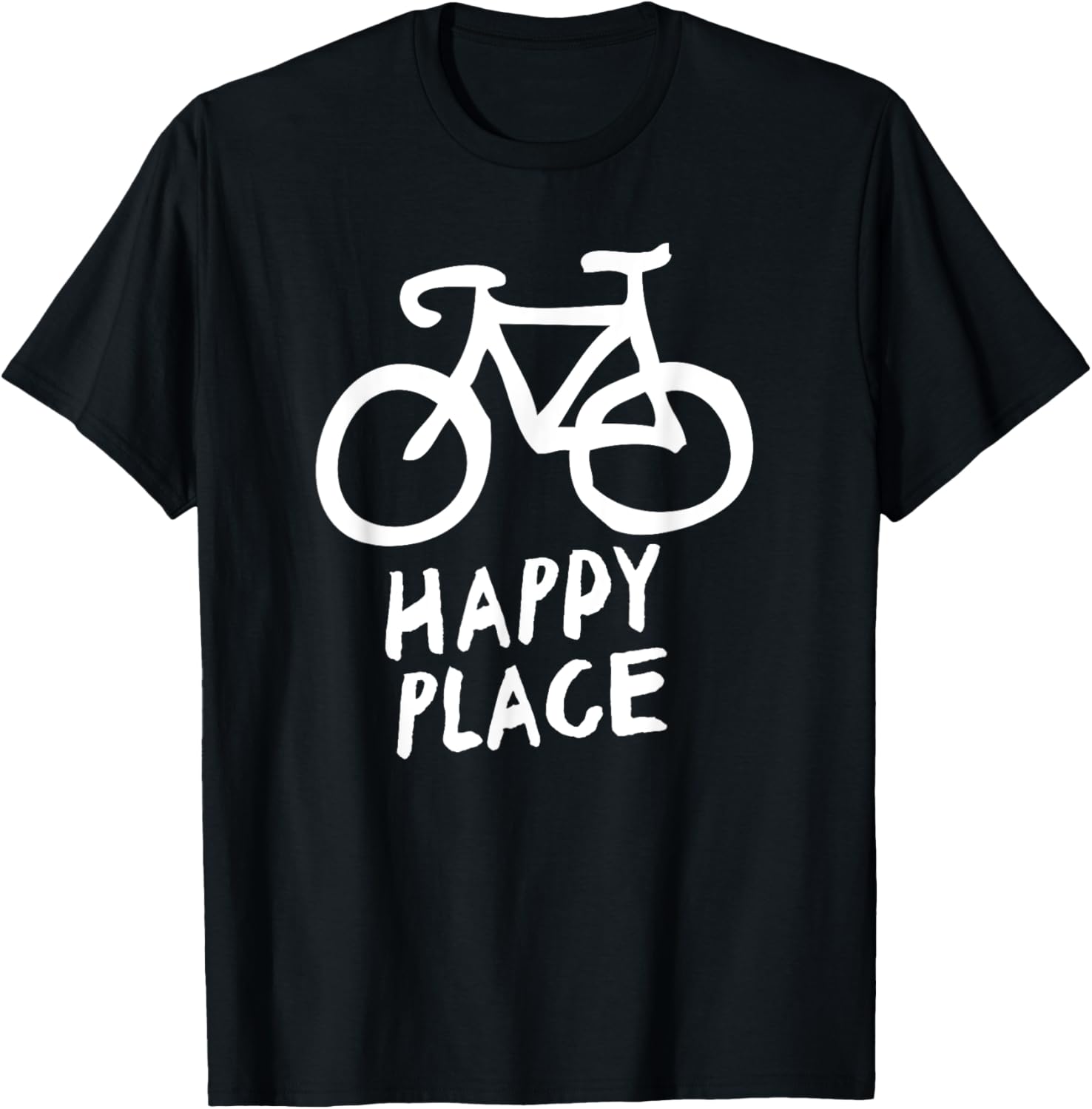 Biking Is My Happy Place - Cycling Fiend - T-shirt T-Shirt | High Search Volume | Top Rated Comfort