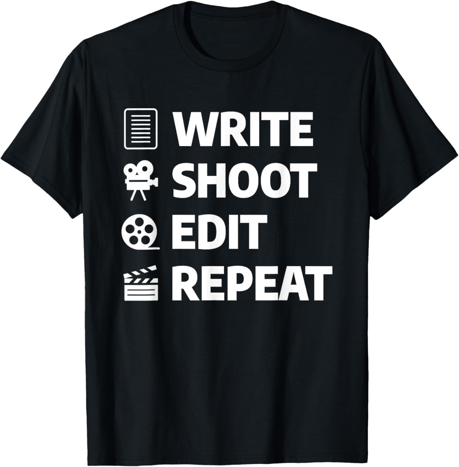 Write Shoot Edit Repeat Movie Filmmaker Director Apparel | Premium Quality | Must-Have Style