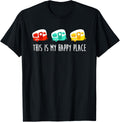 Cute RV Camper Shirt, Happy Place Camping Gift T-Shirt | Bestseller Style | High CTR Boost