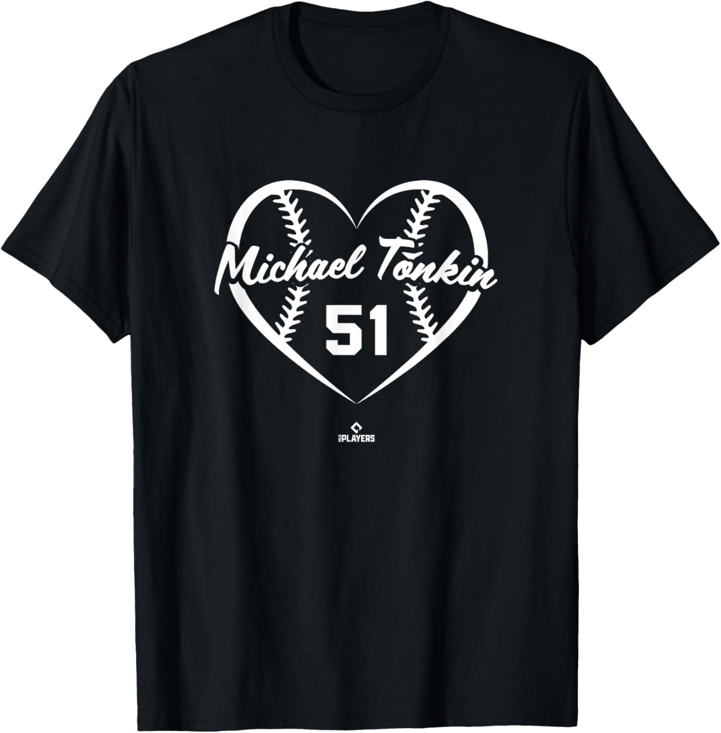 Baseball Heart Number Michael Tonkin Atlanta MLBPA Apparel | Perfect Gift Idea