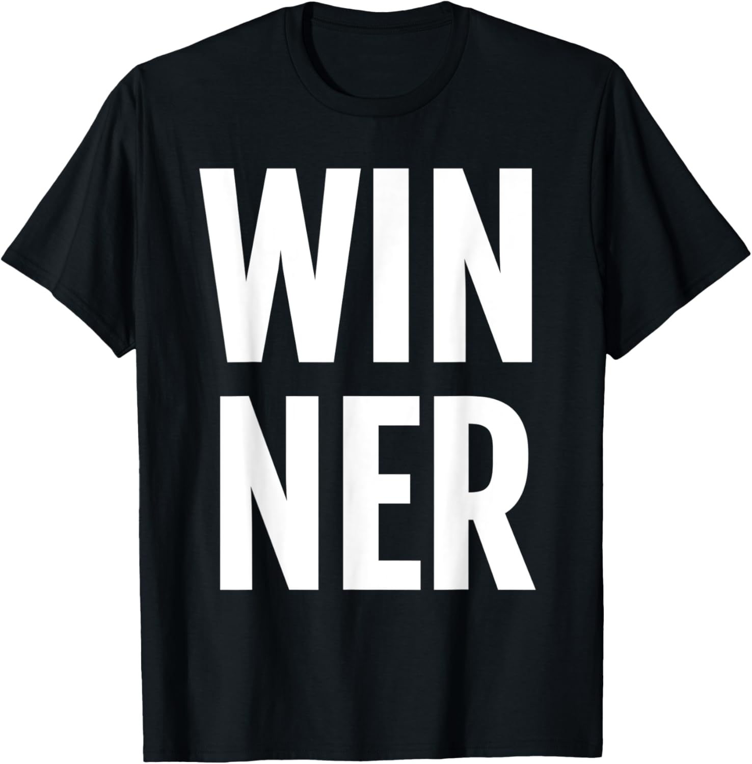 Winner Large T-Shirt Winning First Place Champ Award Tee T-Shirt | Premium Quality | Perfect Gift Choice