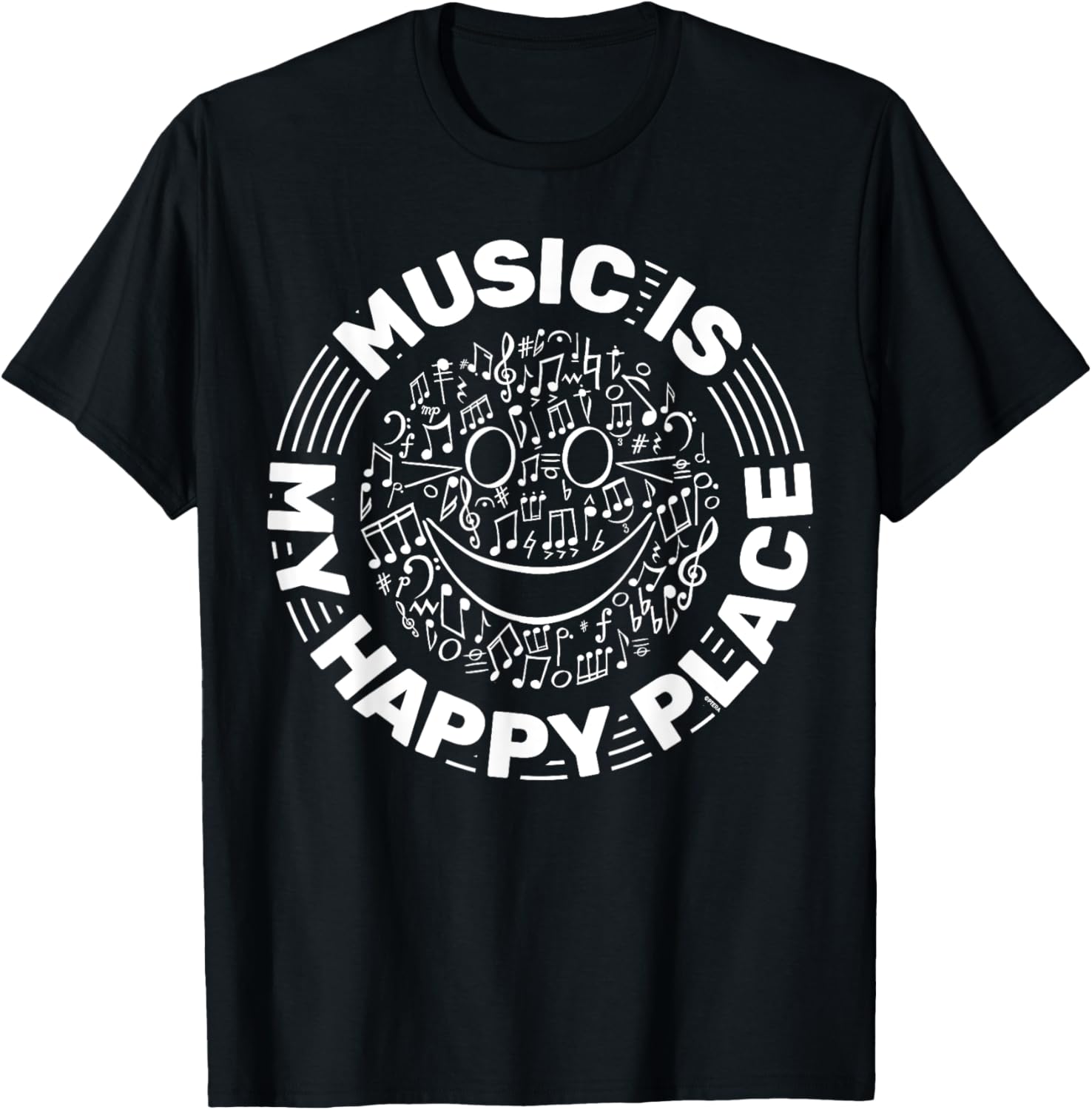 Music is my happy place for Happy Musicians Music Therapists Apparel | Bestseller Style | Daily Wear Essential