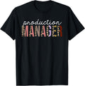 Production Manager Leopard Print Funny Appreciation Apparel Viral TikTok Find Fan Favorite
