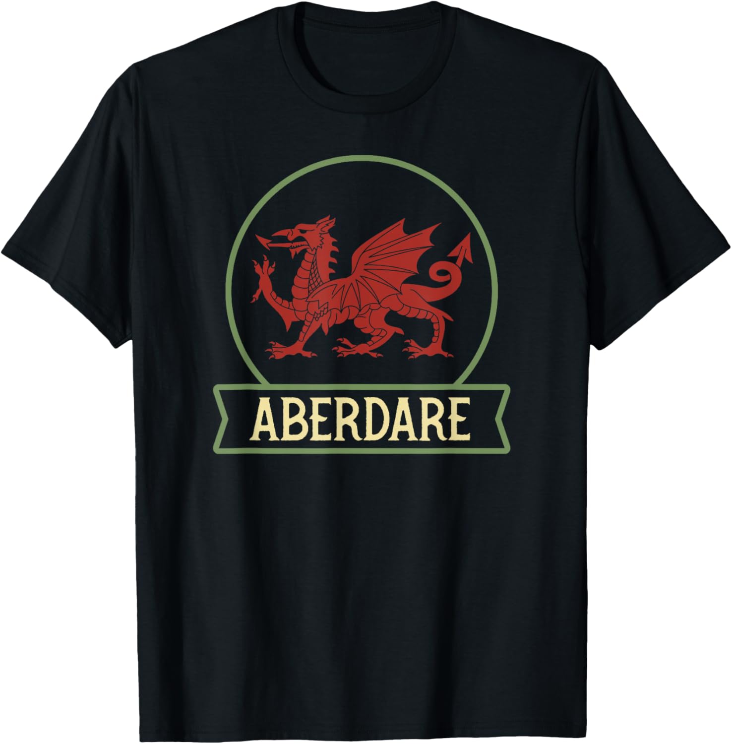 Aberdare - Welsh places - Wales - Cymru - Welsh dragon Apparel | Trending 2025 | Aesthetic Casual Look