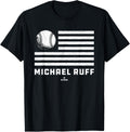 Flag Stripes Michael Ruff Prospect Baseball Fan Gear Apparel | Everyday Casual Wear