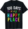 100 Days of School In My Happy Place Gift For Teachers Apparel | Google Shopping Optimized | Customer Favorite