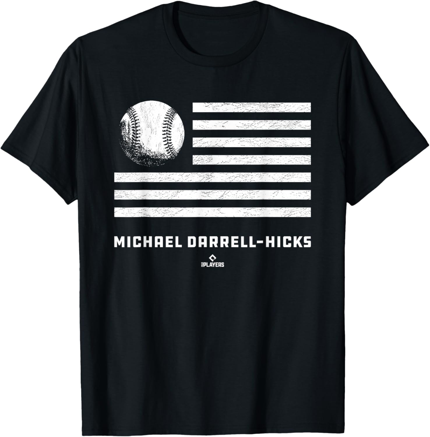 Flag Stripes Michael Darrell-Hicks Prospect Baseball Fan Apparel | Perfect Gift Idea
