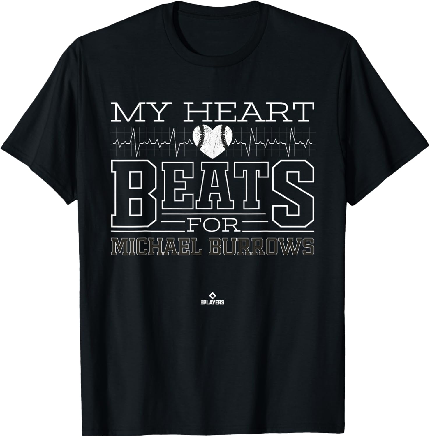 My Heart Beats for Michael Burrows Prospect Baseball Fan Apparel | Perfect Gift Idea