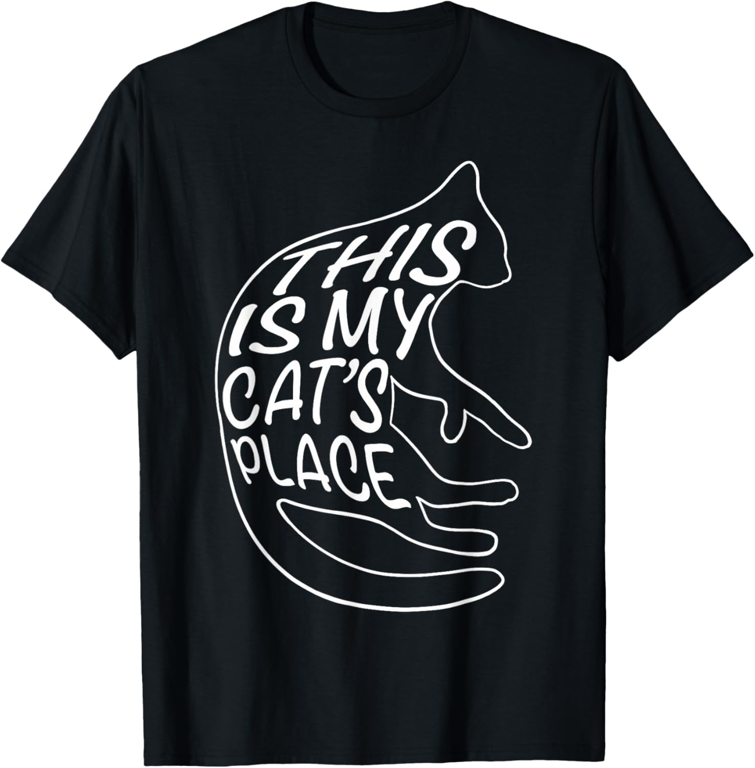 This is My Cat's Place Funny Cat Lover Funny Sayings Meow Apparel | Google Shopping Optimized | Perfect Gift Choice