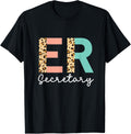 Emergency Room Secretary Leopard Print Hospital Admin Staff Apparel Streetwear Style Fan Favorite