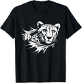 Funny Leopard Peeking Cheetah Graphic Art Design Apparel High Search Demand Hot Right Now