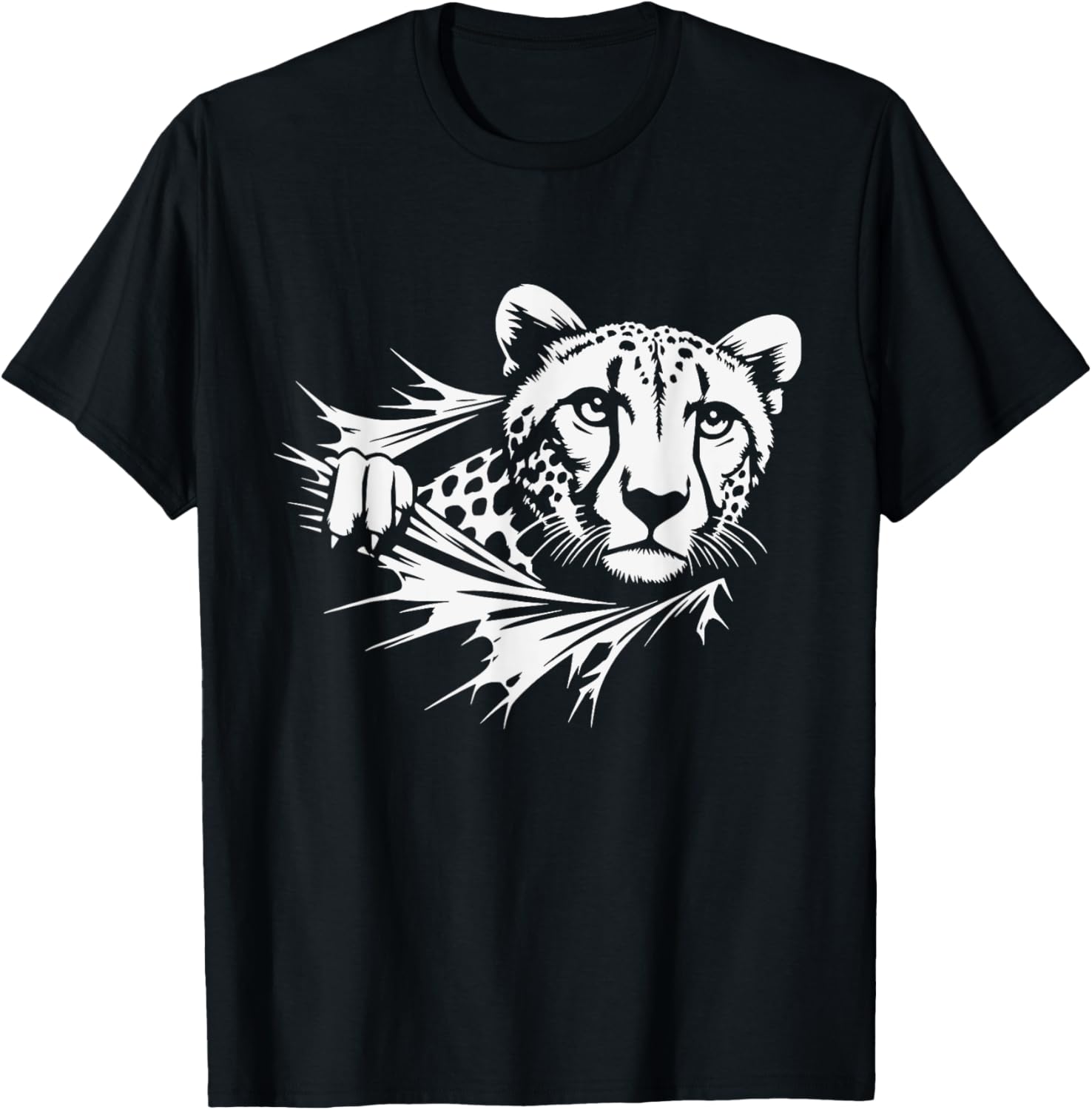 Funny Leopard Peeking Cheetah Graphic Art Design Apparel High Search Demand Hot Right Now