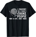 Womens I Crochet People Save A Life Send Yarn Crocheting Yarn Supply | Top Rated | Best Seller Choice