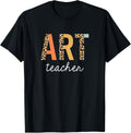 Leopard Art Teacher Cute Back to School Supplies Women Apparel High Search Demand US Top Pick