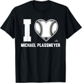 I Heart Michael Plassmeyer Prospect Baseball Fan Gear Apparel | US Best Seller