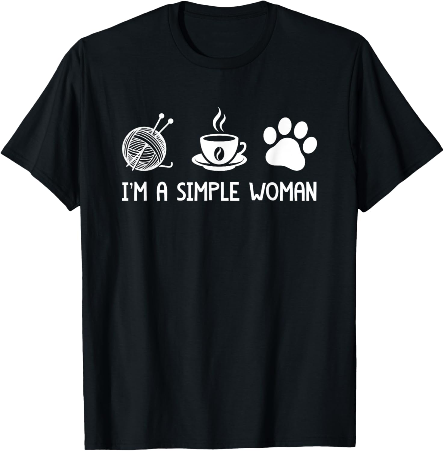 I'm A Simple Woman Yarn Coffee Paw Print Yarn Supply | Viral US Pick | Customer Favorite