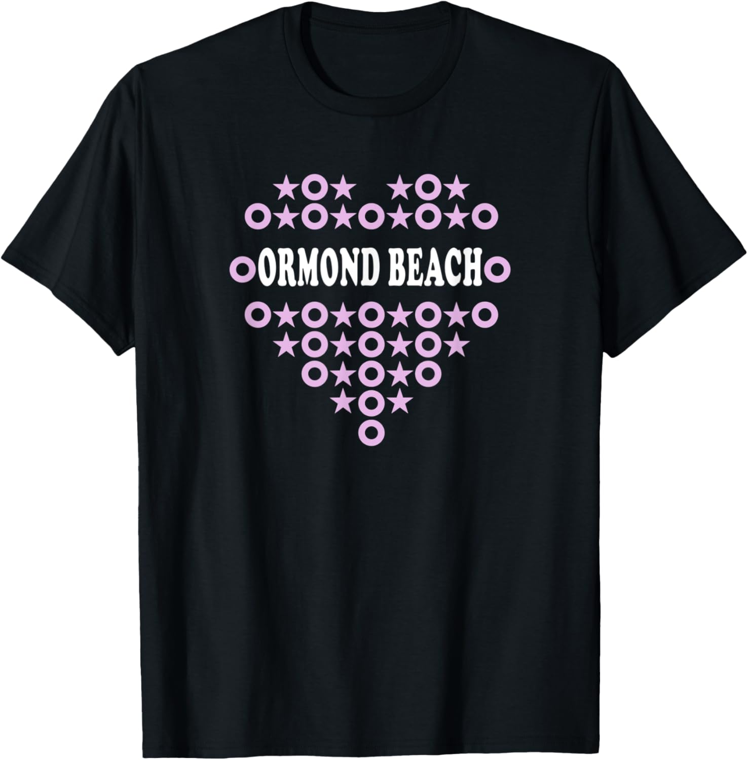 Ormond Beach Pink Heart A Great Place Apparel | US Viral Pick | Top Rated Comfort