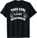 Fun Graphic-This Girl Loves Wisconsin Apparel | Google Shopping Optimized | High CTR Boost