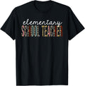 Elementary School Teacher Leopard Print Funny Appreciation Apparel Comfort Fit Hot Right Now