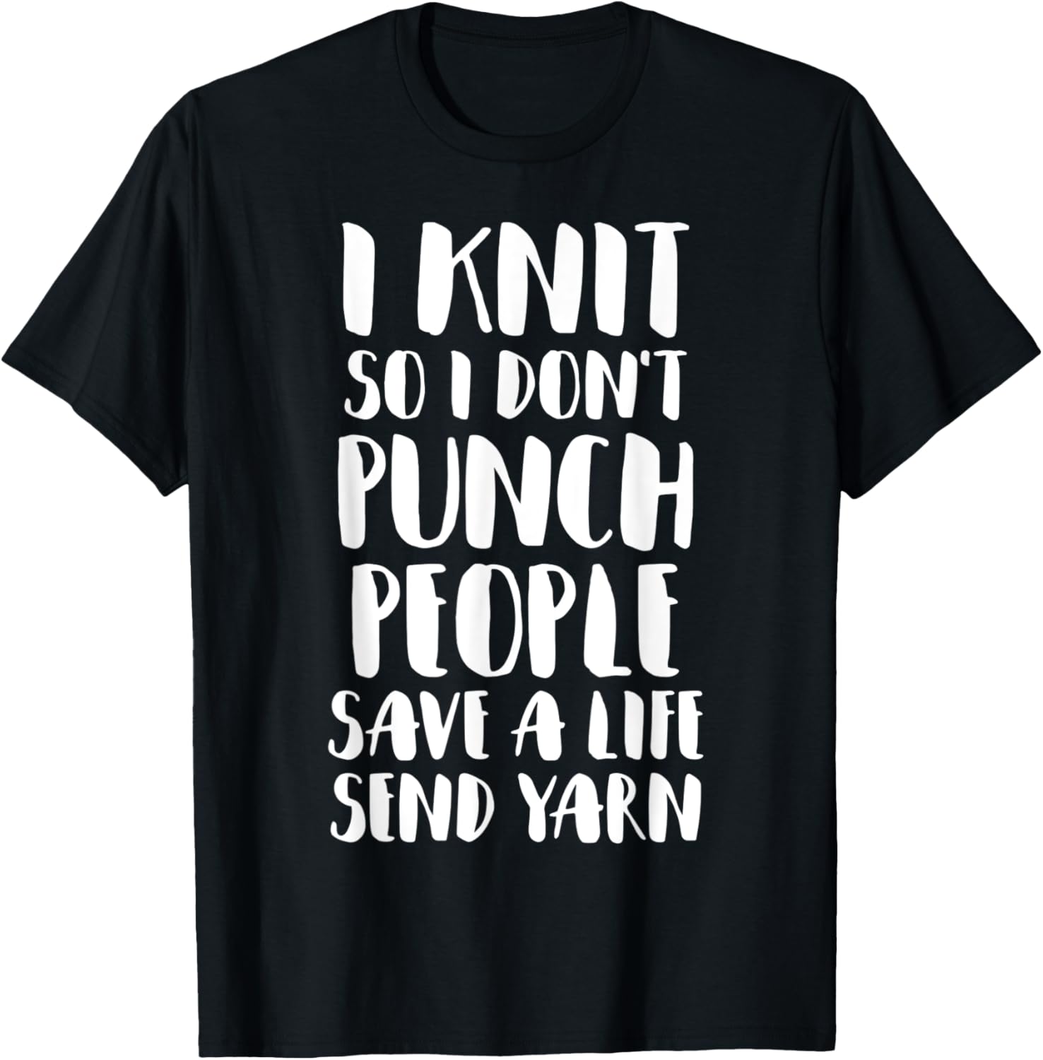 I knit so I dont punch people funniest yarn graphic design Yarn Supply | Trending 2025 | Best Seller Choice