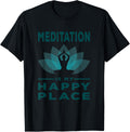 Meditation Is My Happy Place Buddha Lotus Flower Mindfulness Apparel | Bestseller Style | Top Rated Comfort
