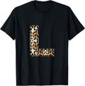 Awesome Letter L Initial Name Leopard Cheetah Print Apparel Trending US US Top Pick