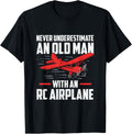 Old Man With An RC Model Airplane Ground Pilot Plane Maker Apparel | US Viral Style | Comfort Daily Wear