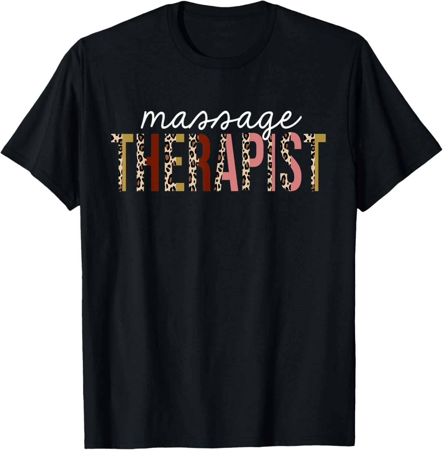 massage therapist Leopard Print Funny Appreciation Apparel Premium Print Fan Favorite