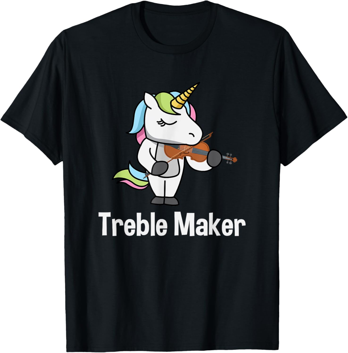 Violinist Shirt for Girls - Treble Maker Unicorn Violin Gift T-Shirt | Trending 2025 | Must-Have Style