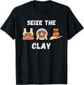 Vintage Pottery Seize The Clay Retro Pottery Lover Apparel | High Search Volume | Aesthetic Fit