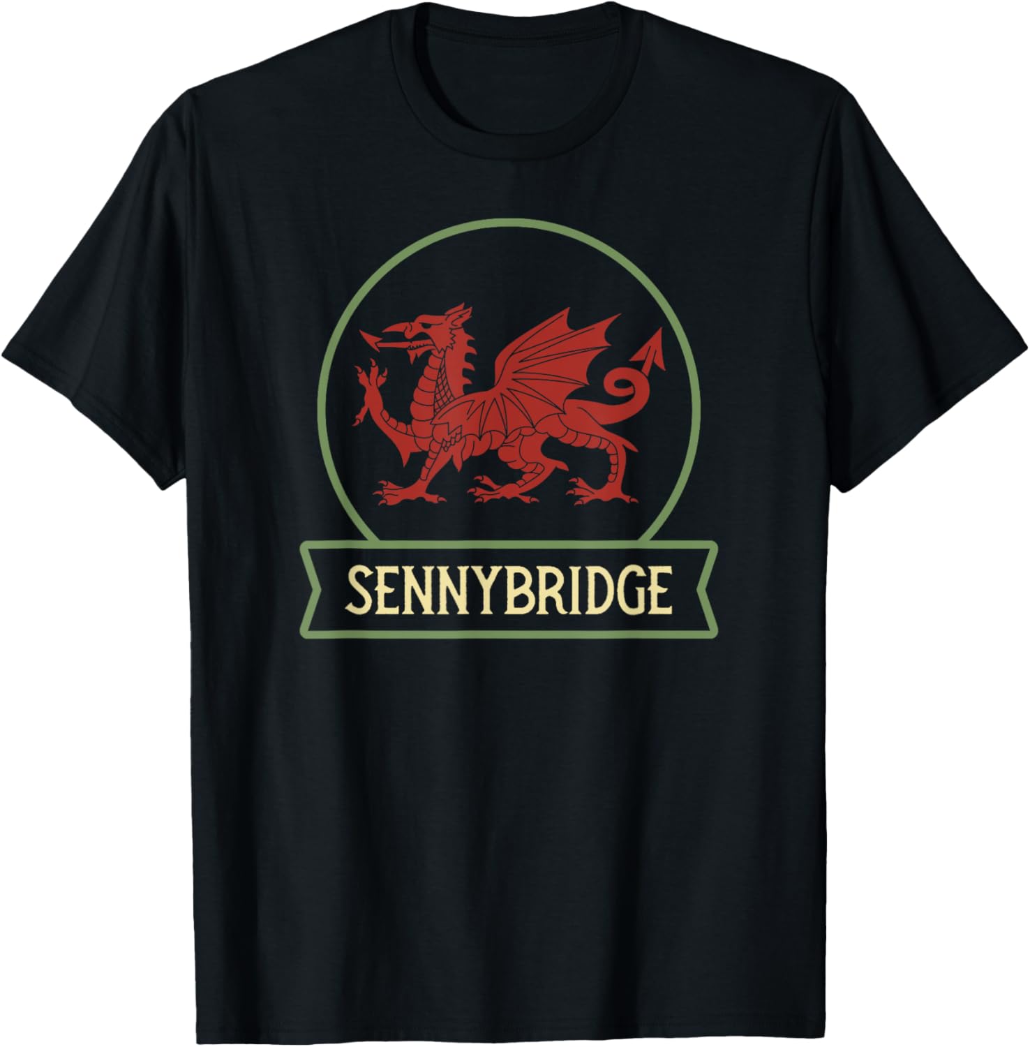 Sennybridge - Welsh places - Wales - Cymru - Welsh dragon Apparel | High Search Volume | Daily Wear Essential