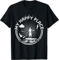 Stand Up Paddle Board Happy Place T Shirt Sup Girl Gift Tee T-Shirt | Bestseller Style | Customer Favorite