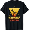 Sunshine & Sarcasm My Happy Place,Summer Sunshine,Funny Apparel | Google Shopping Optimized | Top Rated Comfort