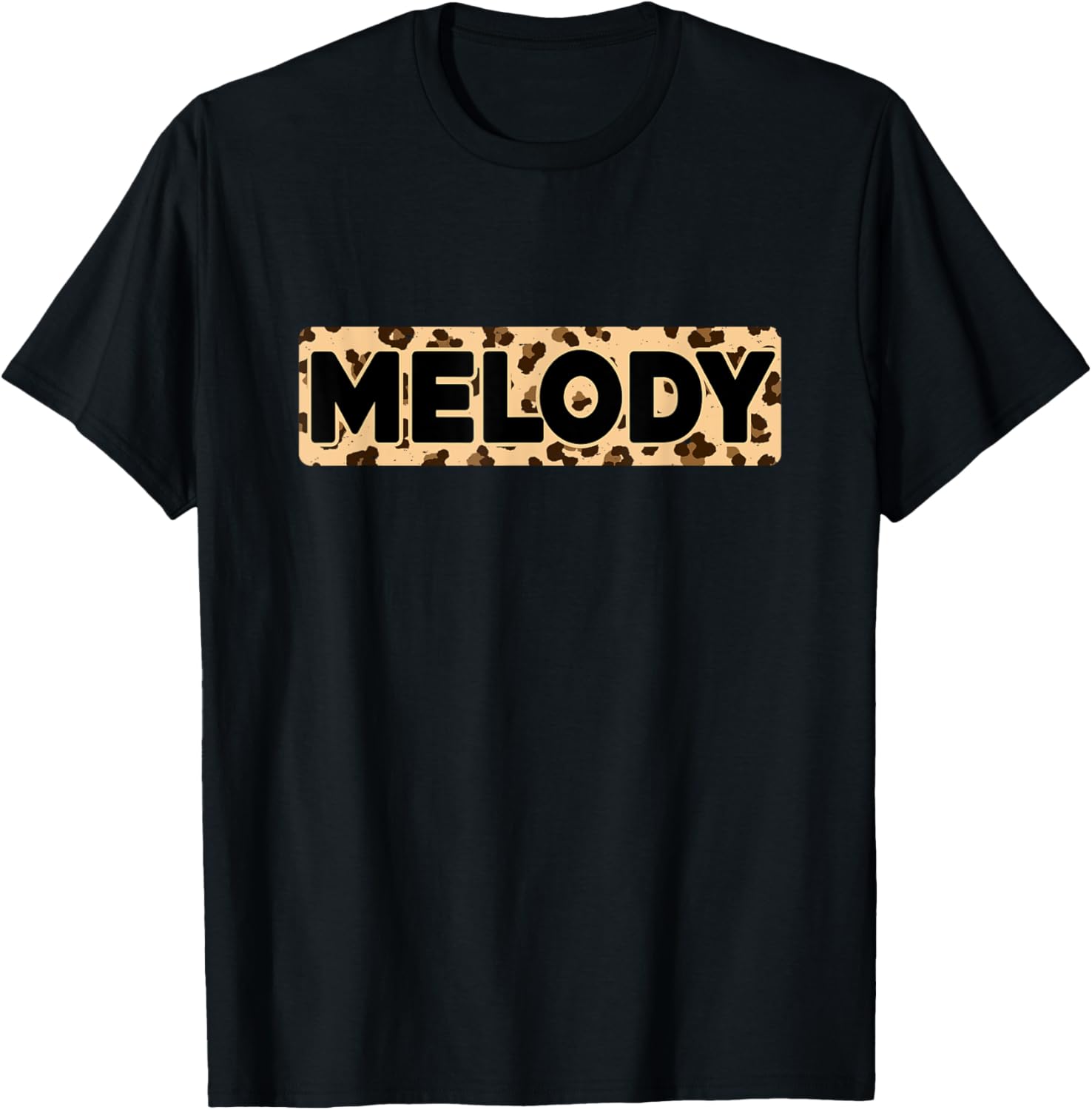 Funny Melody Leopard Print Personalized Name Melody Apparel Streetwear Style Everyday Wear