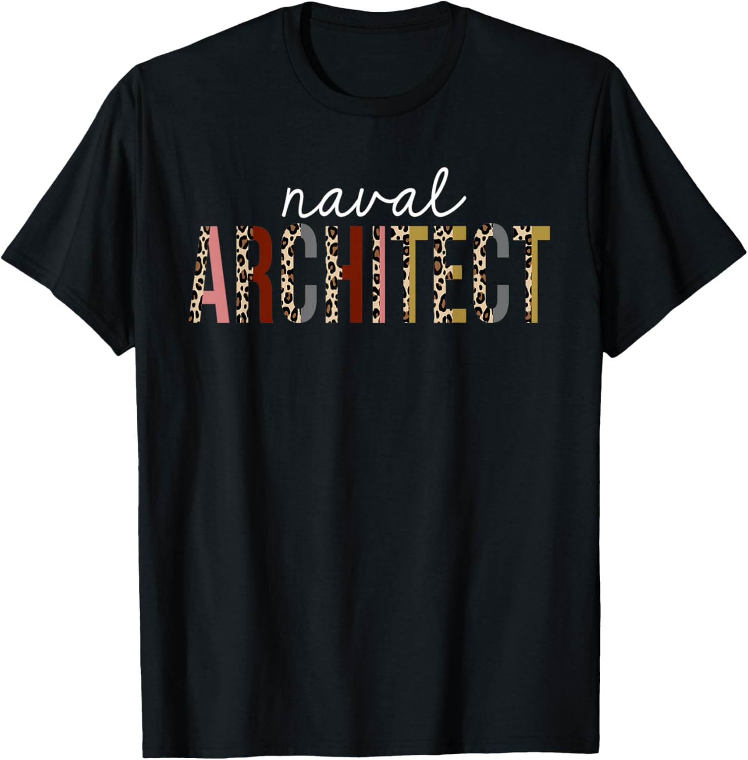 Naval Architect Leopard Print Funny Appreciation Apparel Premium Print Best Seller Look