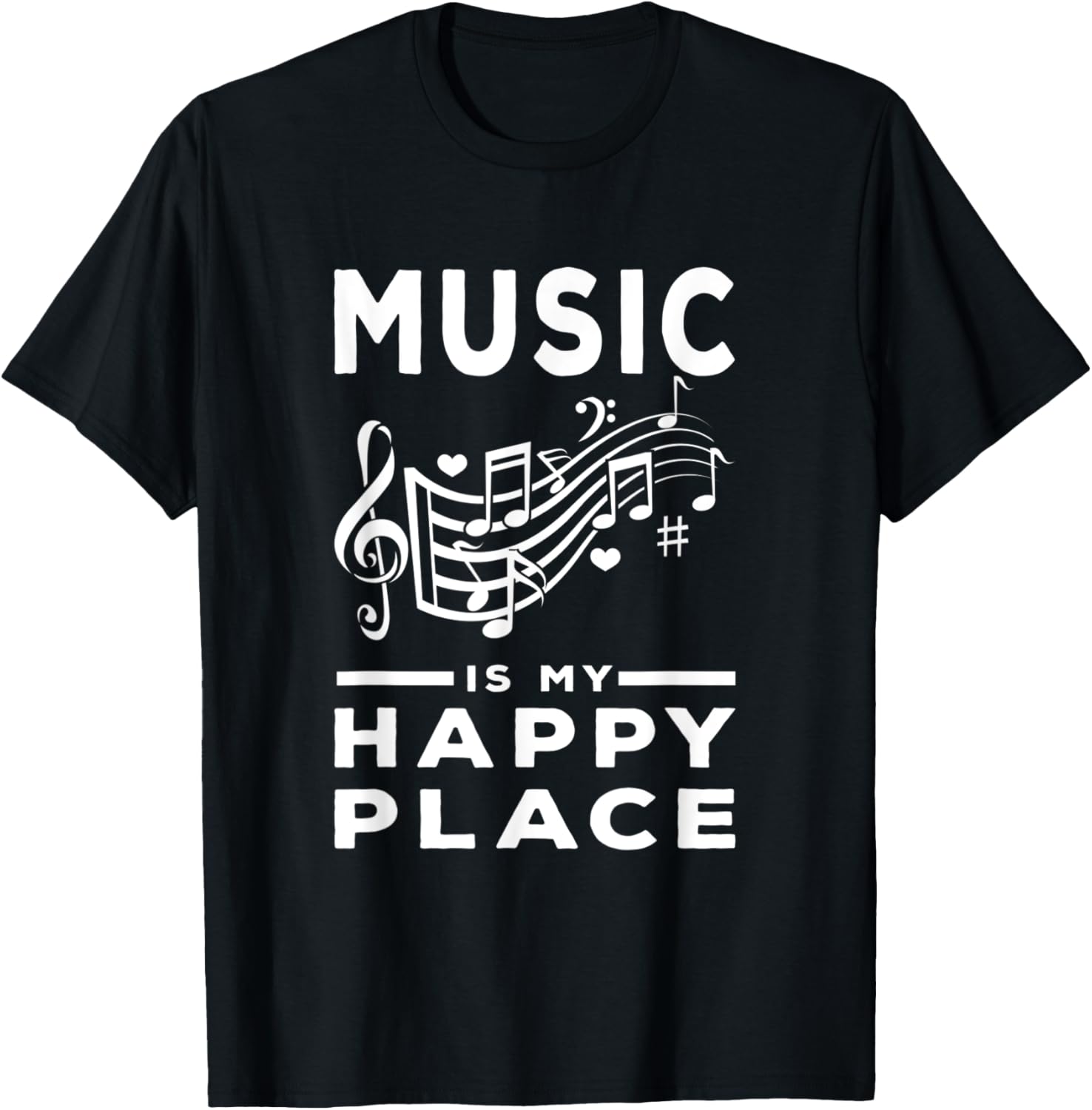 Music Is My Happy Place Musician Apparel | Bestseller Style | Top Rated Comfort