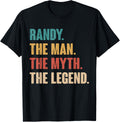 Randy The Man The Myth The Legend Retro Gift for Randy Apparel | Viral Streetwear Style